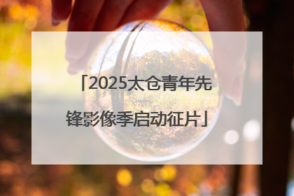 2025太仓青年先锋影像季启动征片