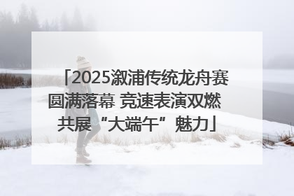 2025溆浦传统龙舟赛圆满落幕 竞速表演双燃 共展“大端午”魅力