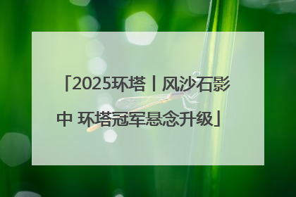 2025环塔丨风沙石影中 环塔冠军悬念升级
