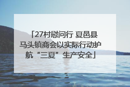 27村慰问行 夏邑县马头镇商会以实际行动护航“三夏”生产安全