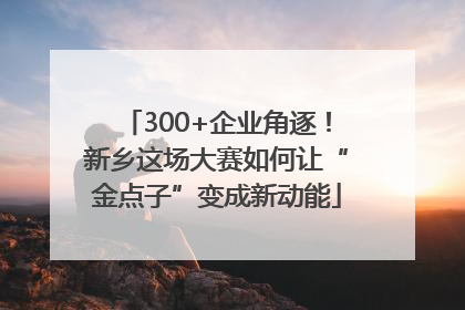 300+企业角逐！新乡这场大赛如何让“金点子”变成新动能