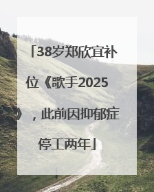 38岁郑欣宜补位《歌手2025》，此前因抑郁症停工两年