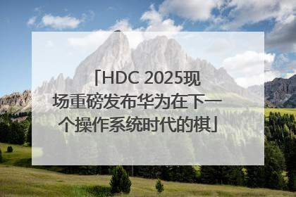 HDC 2025现场重磅发布华为在下一个操作系统时代的棋