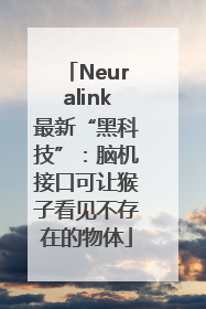 Neuralink最新“黑科技”：脑机接口可让猴子看见不存在的物体